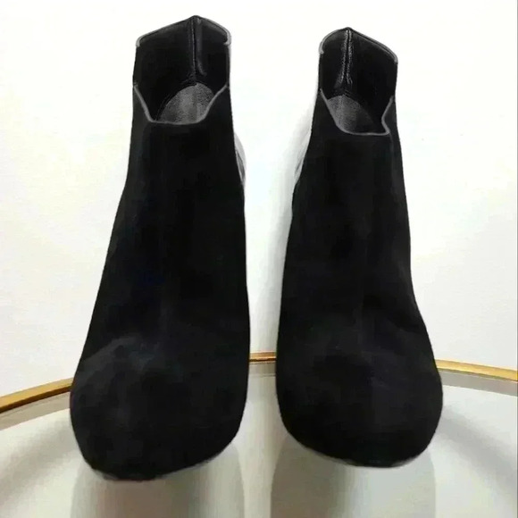 Sigerson Morrison Baladi Suede Patent High Heel Booties Size 8.5 - Picture 6 of 13